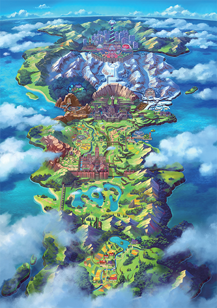 Galar Region Map